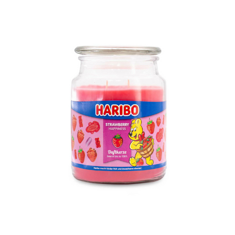 Duftkerze Haribo Strawberry Happiness - 510g, Duftkerze, Kerze, Haribo