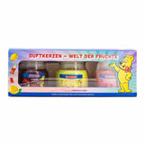 3er Set Duftkerze Haribo - Lemon Fruits, Cherry Cola, Strawberry Happiness - 3 x 85g, Haribo, Duftkerze, Kerze